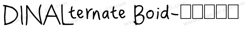 DINALternate Boid字体转换